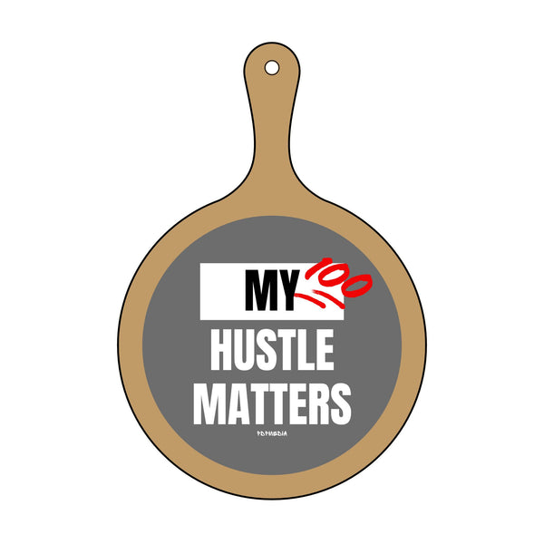 Charcuterie Board - My Hustle Matters (Engraving) - Hosting Experience Upgrade Acacia Wood Slate Cheese Lovers Entertaining Statement Piece