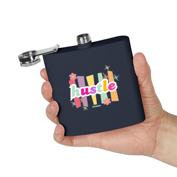 Flask, Hustle Mode - Stainless Steel 6oz (Pastel Hustle)