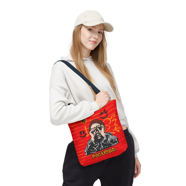 Hustle Mode Tote Bag - Focused Black Crown