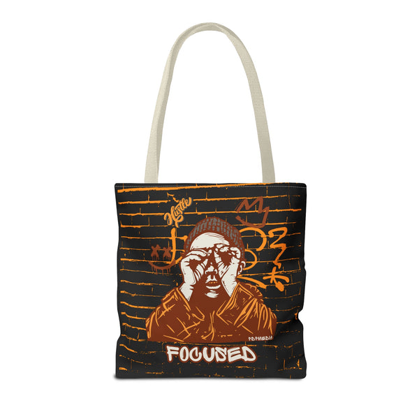 Hustle Mode Tote Bag - Focused Brown Crown