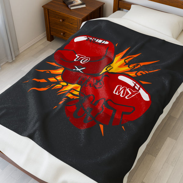 Hustle Mode Plush Blanket - All My Life