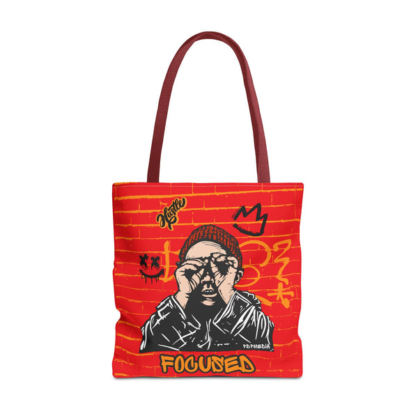 Hustle Mode Tote Bag - Focused Black Crown