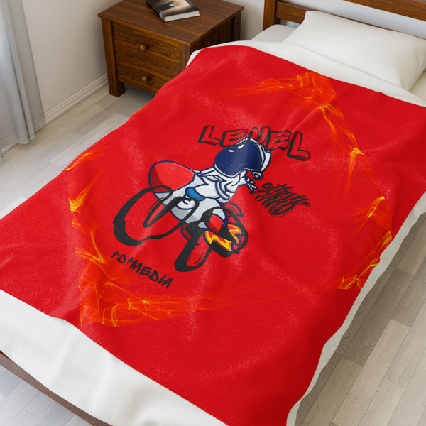Hustle Mode Plush Blanket - Level Up