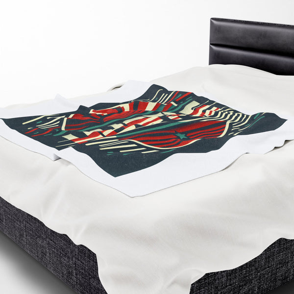 Hustle Mode Plush Blanket - Retro Sports