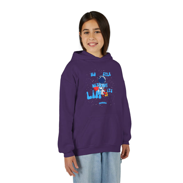 Hustle Mode (Kids) Youth Heavy Blend Hooded Hoodie - Without Limits