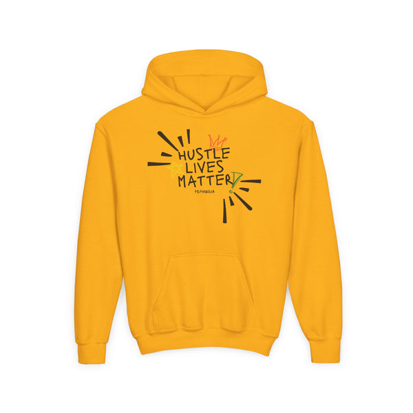 Hustle Mode (Kids) Youth Heavy Blend Hooded Hoodie - Hustle Lives Matter