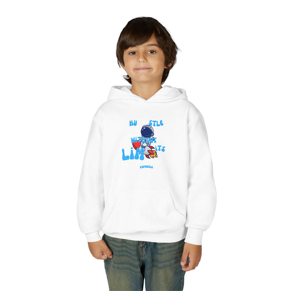 Hustle Mode (Kids) Youth Heavy Blend Hooded Hoodie - Without Limits