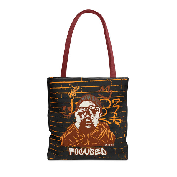 Hustle Mode Tote Bag - Focused Brown Crown