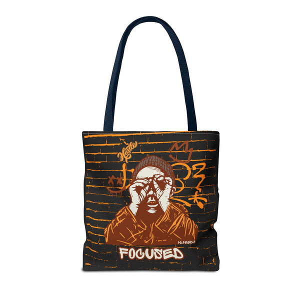 Hustle Mode Tote Bag - Focused Brown Crown