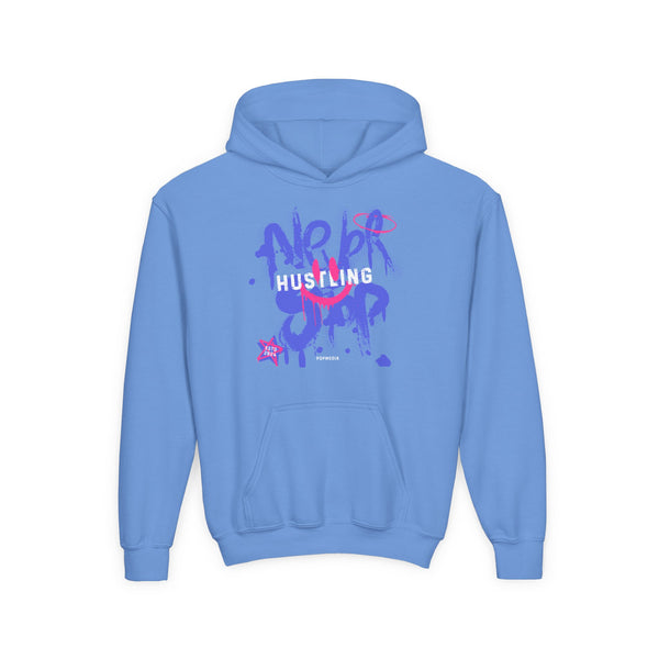 Hustle Mode (Kids) Youth Heavy Blend Hooded Hoodie - Never Stop