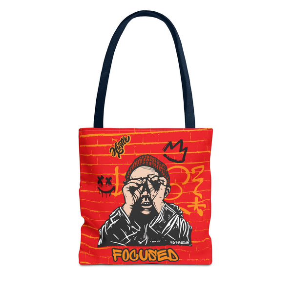 Hustle Mode Tote Bag - Focused Black Crown