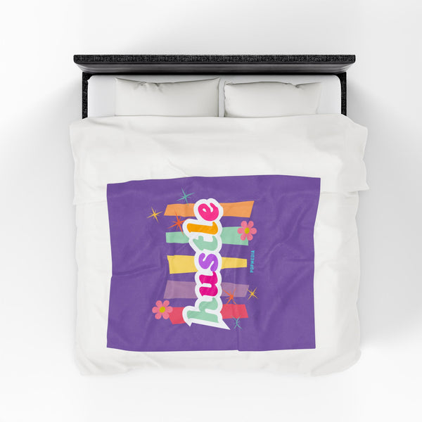 Hustle Mode Plush Blanket - Pastel Hustle