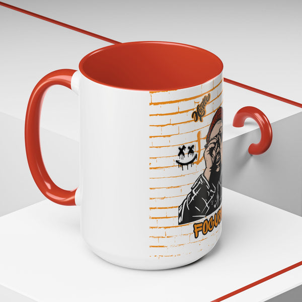 Hustle Mode Coffee Mug - Focused Black Crown (11, 15oz) (Gift)