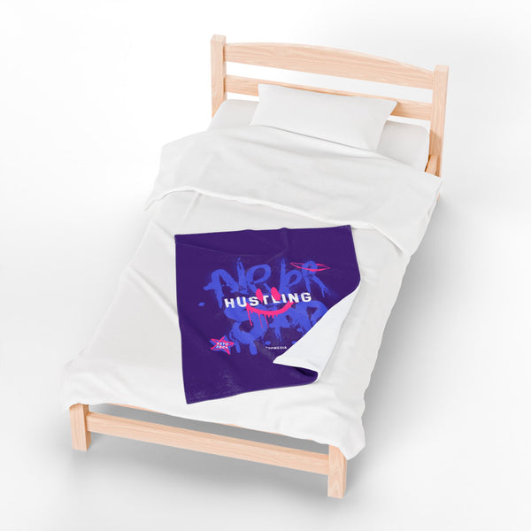 Hustle Mode Plush Blanket - Never Stop