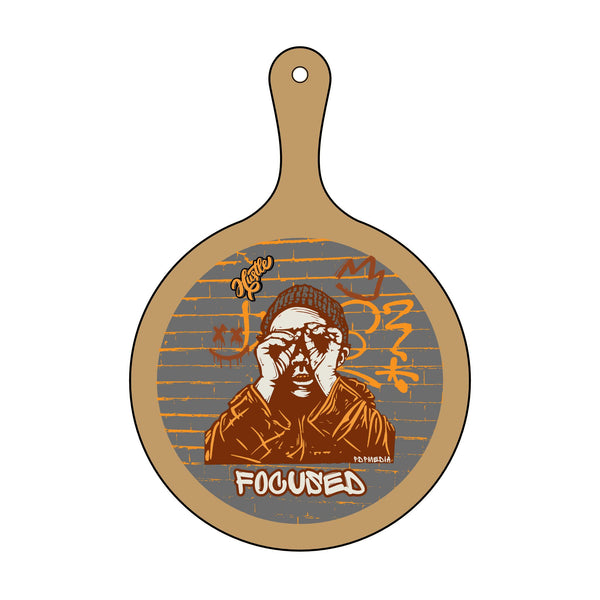 Charcuterie Board - Focused Brown (Engraving) - Hosting Experience Upgrade Acacia Wood Slate Cheese Lovers Entertaining Statement Piece