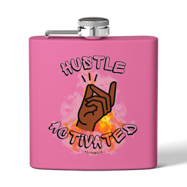 Flask, Hustle Mode - Stainless Steel 6oz (Hustle Activated)