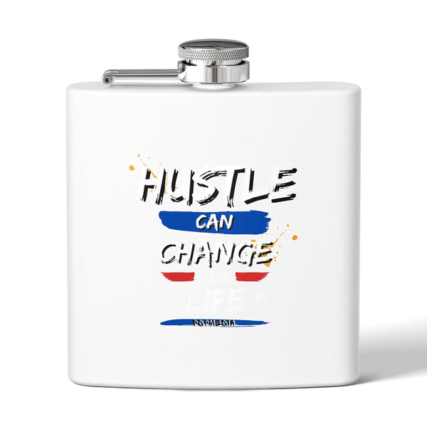 Flask, Hustle Mode - Stainless Steel 6oz (Change Your Life)