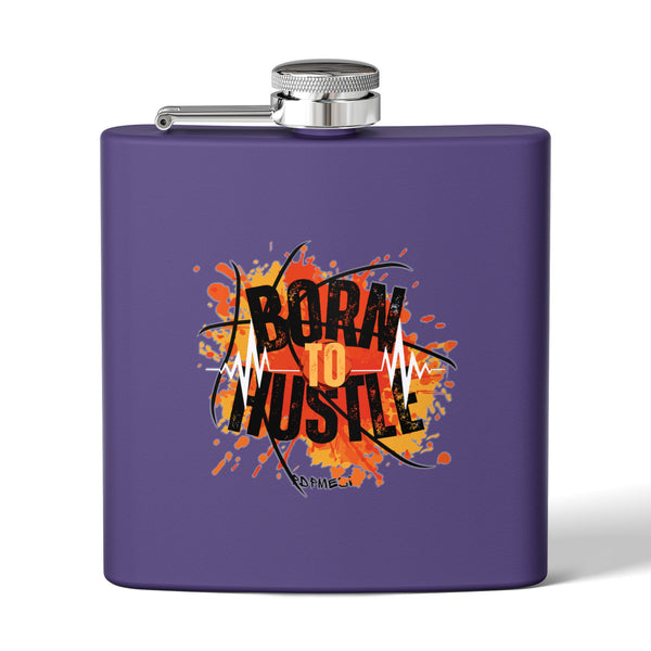 Flask, Hustle Mode - Stainless Steel 6oz (Born To Hustle)