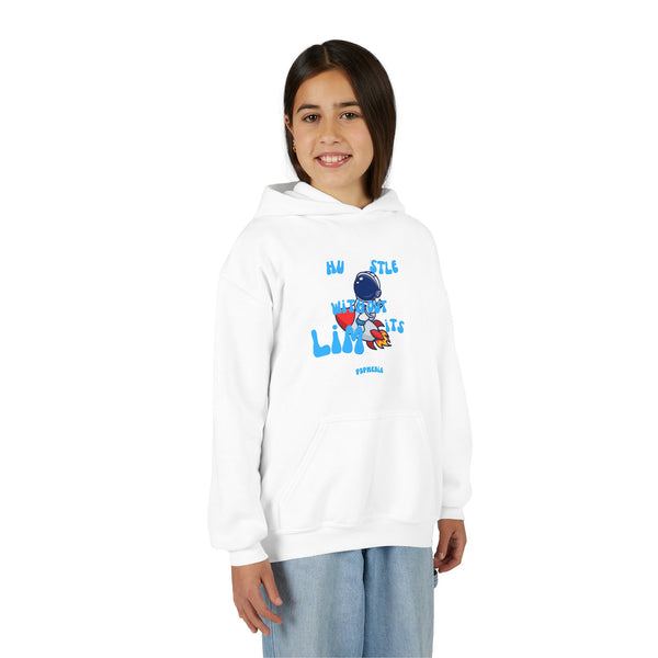 Hustle Mode (Kids) Youth Heavy Blend Hooded Hoodie - Without Limits