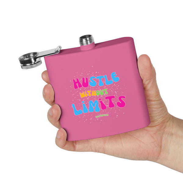 Flask, Hustle Mode - Stainless Steel 6oz (Without Limits)