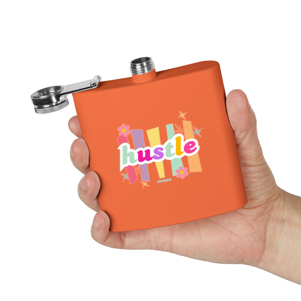 Flask, Hustle Mode - Stainless Steel 6oz (Pastel Hustle)