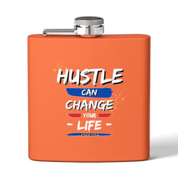 Flask, Hustle Mode - Stainless Steel 6oz (Change Your Life)