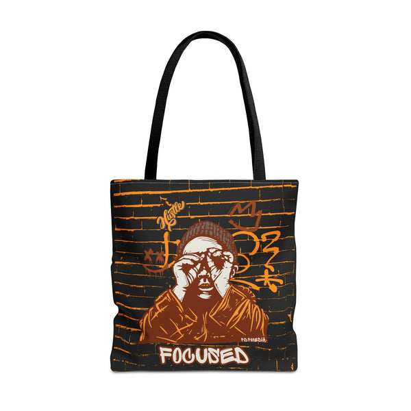 Hustle Mode Tote Bag - Focused Brown Crown