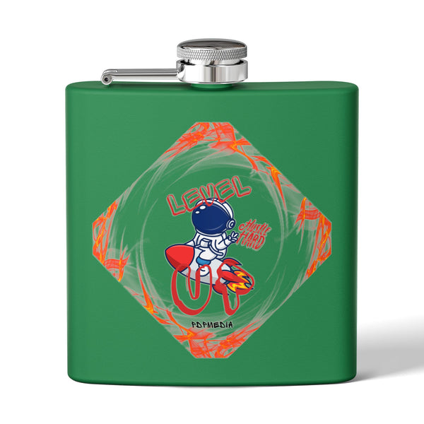 Flask, Hustle Mode - Stainless Steel 6oz (Level Up)