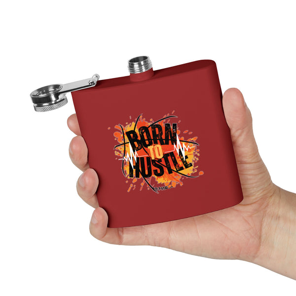 Flask, Hustle Mode - Stainless Steel 6oz (Born To Hustle)