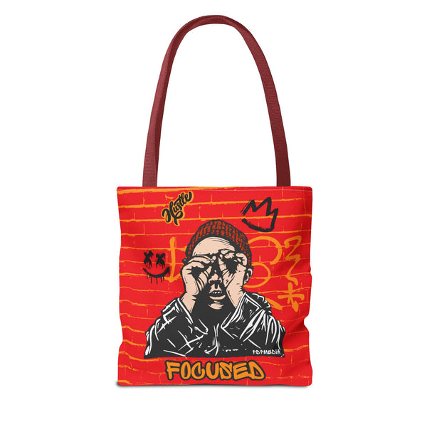 Hustle Mode Tote Bag - Focused Black Crown