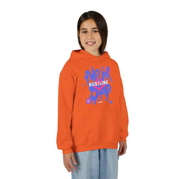 Hustle Mode (Kids) Youth Heavy Blend Hooded Hoodie - Never Stop