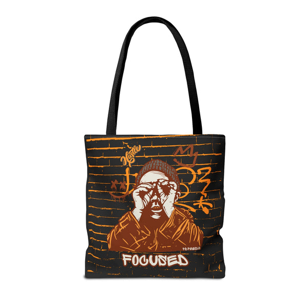 Hustle Mode Tote Bag - Focused Brown Crown