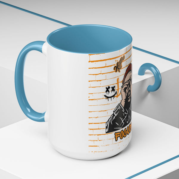 Hustle Mode Coffee Mug - Focused Black Crown (11, 15oz) (Gift)