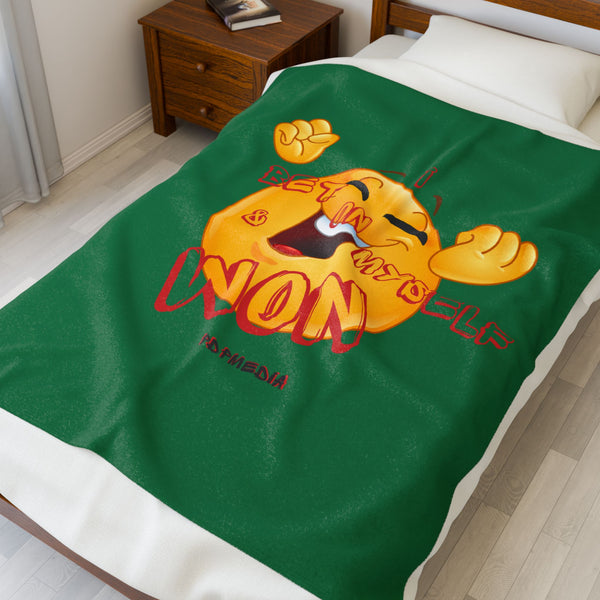 Hustle Mode Plush Blanket - I Won