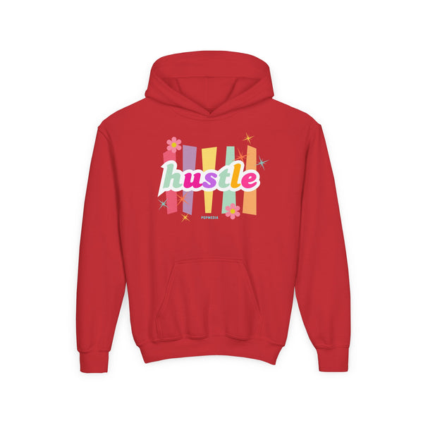 Hustle Mode (Kids) Youth Heavy Blend Hooded Hoodie - Pastel Hustle