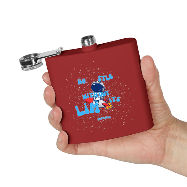 Flask, Hustle Mode - Stainless Steel 6oz (Hustle Without Limits)
