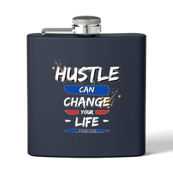 Flask, Hustle Mode - Stainless Steel 6oz (Change Your Life)