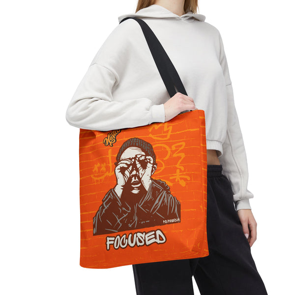 Hustle Mode Tote Bag - Focused Yellow Crown