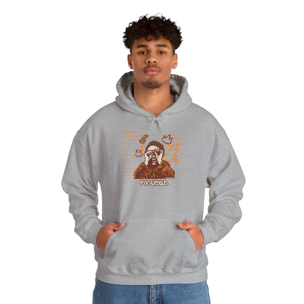 Hustle Mode Hoodie - Focused Brown Crown