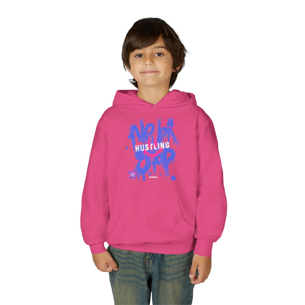 Hustle Mode (Kids) Youth Heavy Blend Hooded Hoodie - Never Stop