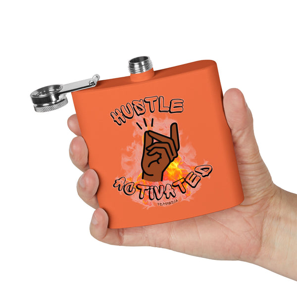 Flask, Hustle Mode - Stainless Steel 6oz (Hustle Activated)
