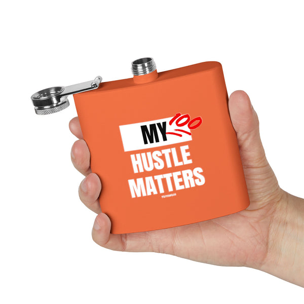 Flask, Hustle Mode - Stainless Steel 6oz (My Hustle Matters)