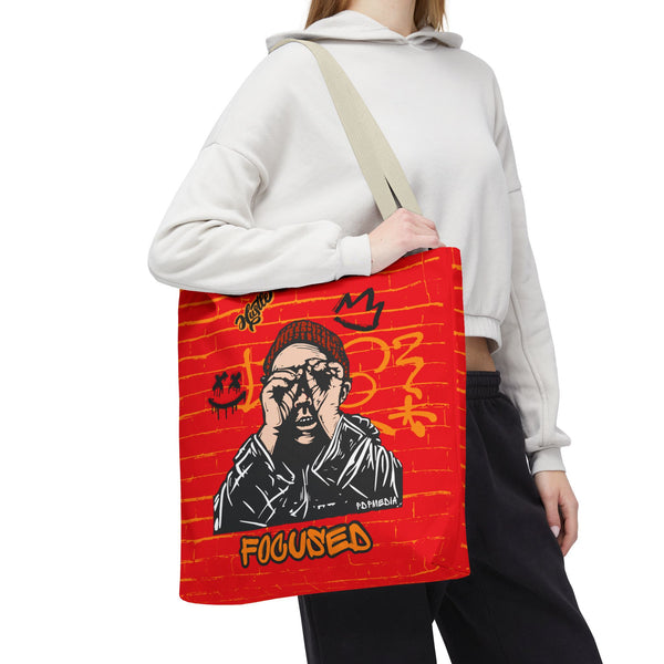 Hustle Mode Tote Bag - Focused Black Crown