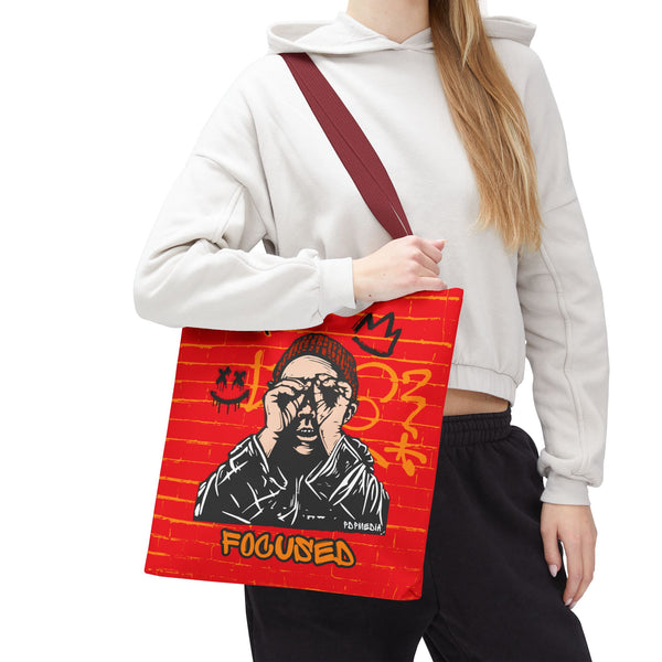 Hustle Mode Tote Bag - Focused Black Crown