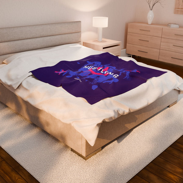 Hustle Mode Plush Blanket - Never Stop