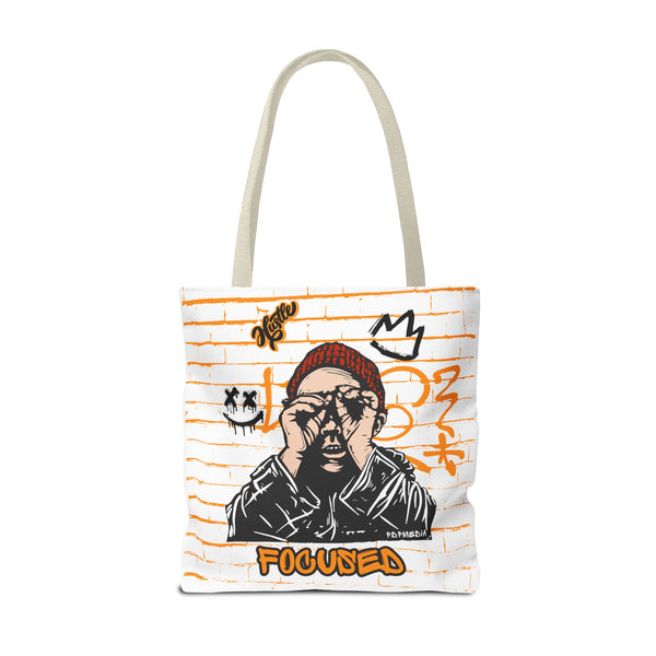 Hustle Mode Tote Bag - Focused Black Crown