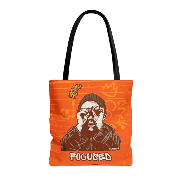 Hustle Mode Tote Bag - Focused Yellow Crown