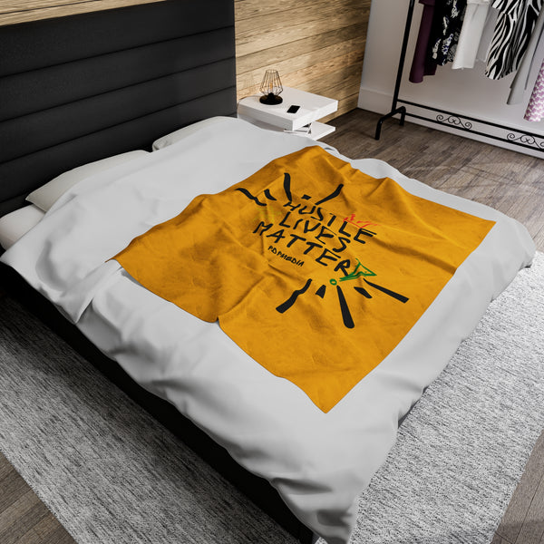 Hustle Mode Plush Blanket - Hustle Lives Matter