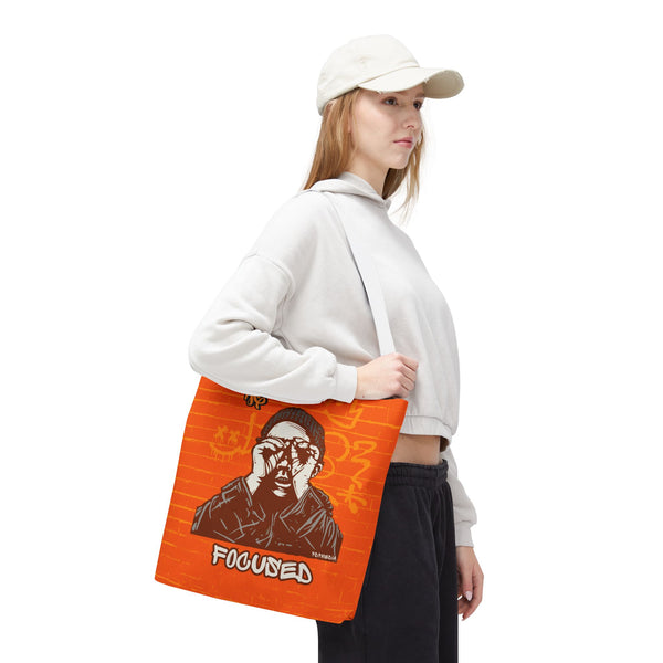 Hustle Mode Tote Bag - Focused Yellow Crown