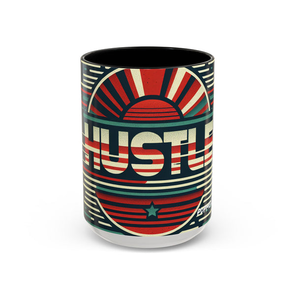 Hustle Mode - Retro Sports Hustle Coffee Mug (11, 15oz) (Gift)